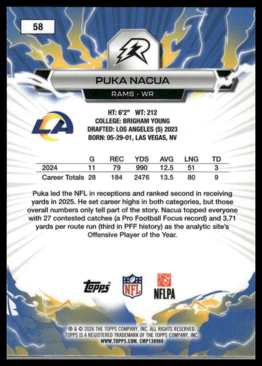 2025 Topps Resurgence #58 Puka Nacua