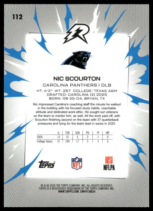 2025 Topps Resurgence #112 Nic Scourton