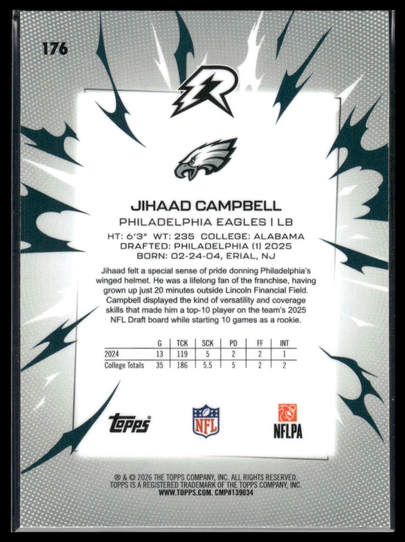 2025 Topps Resurgence #176 Jihaad Campbell