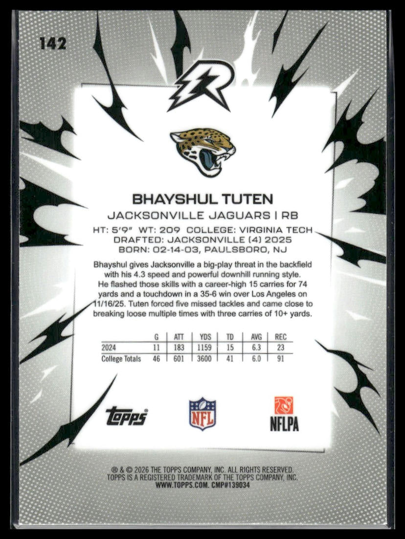 2025 Topps Resurgence #142 Bhayshul Tuten