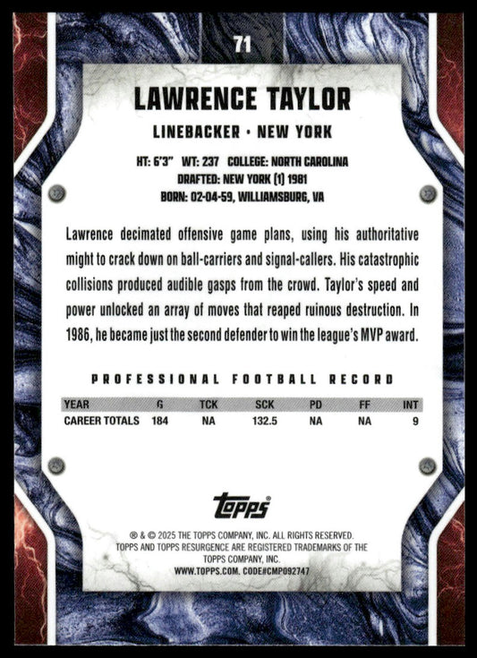 2024 Topps Resurgence #71 Lawrence Taylor