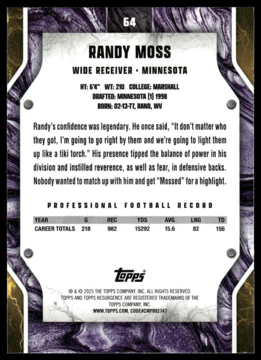 2024 Topps Resurgence #64 Randy Moss