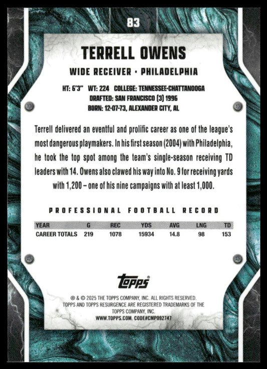 2024 Topps Resurgence #83 Terrell Owens