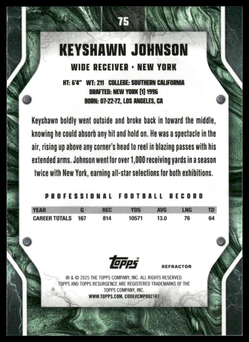 2024 Topps Resurgence #75 Keyshawn Johnson