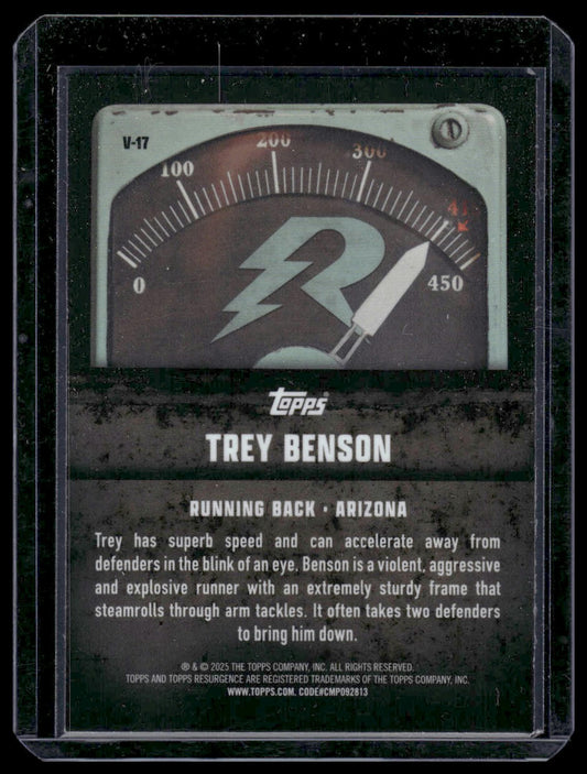 2024 Topps Resurgence #V-17 Trey Benson Voltaic