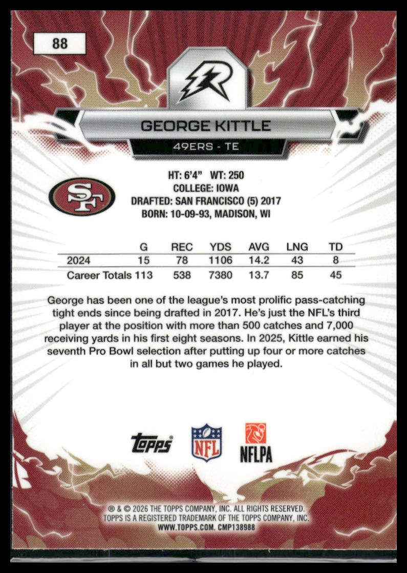 2025 Topps Resurgence #88 George Kittle