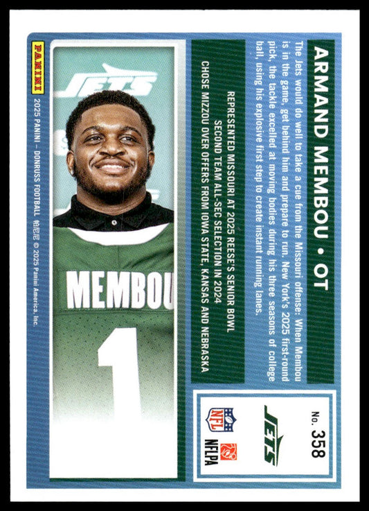 Armand Membou 2025 Donruss #358 Press Proofs Blue RC