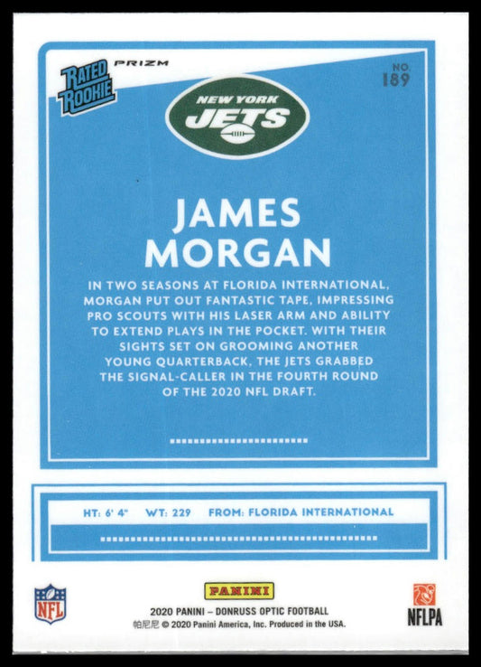 James Morgan 2020 Donruss Optic #189 Green Velocity RC