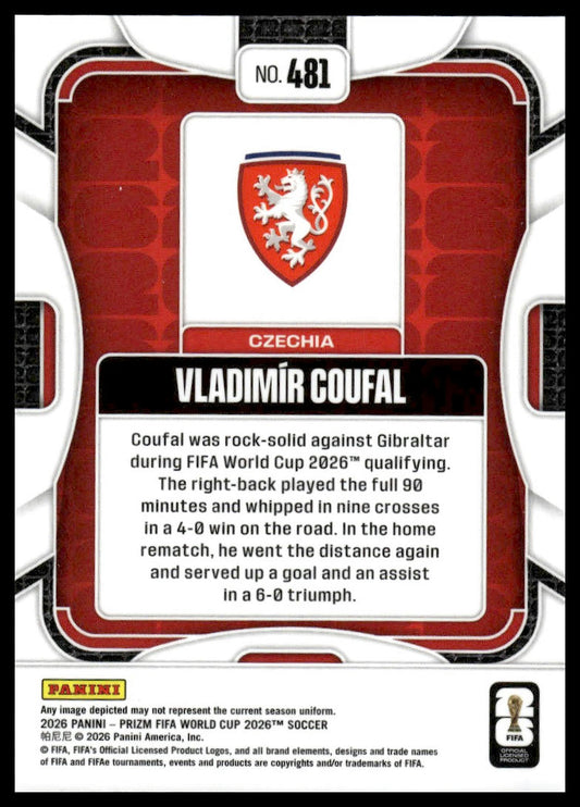 2026 Panini Prizm FIFA World Cup #481 Vladimir Coufal Silver Prizm
