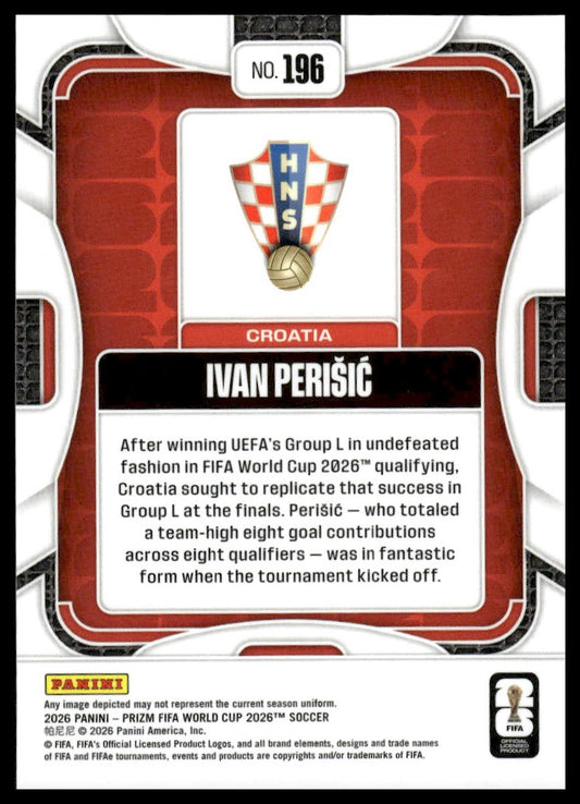 2026 Panini Prizm FIFA World Cup #196 Ivan Perisic Silver Prizm