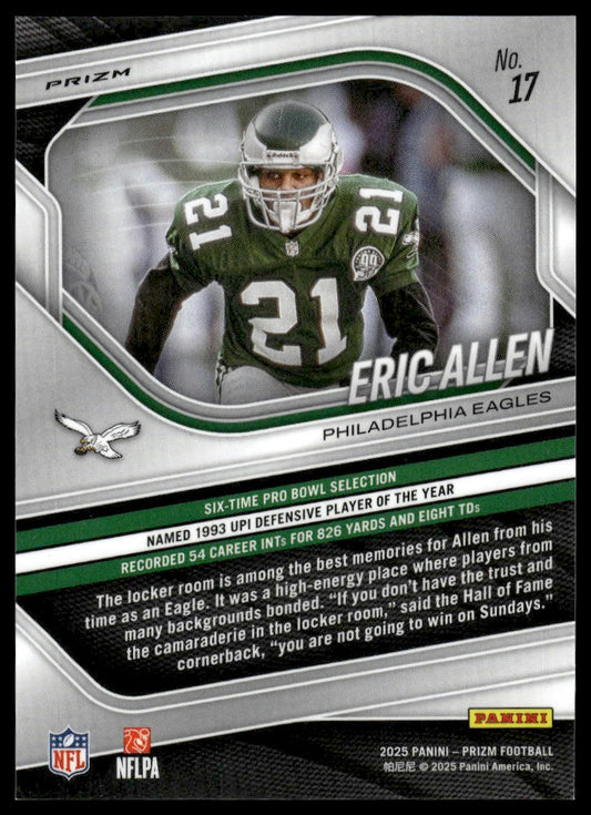Eric Allen 2025 Panini Prizm #17 Plum Blossom