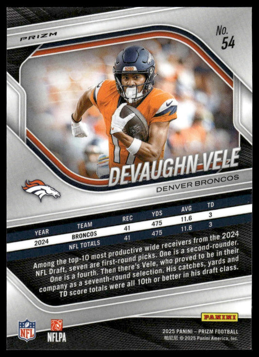 Devaughn Vele 2025 Panini Prizm #54 Purple