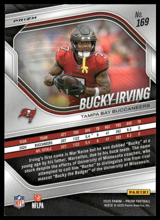 Bucky Irving 2025 Panini Prizm #169 Pink Wave