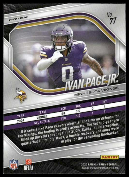 Ivan Pace Jr. 2025 Panini Prizm #77 Silver