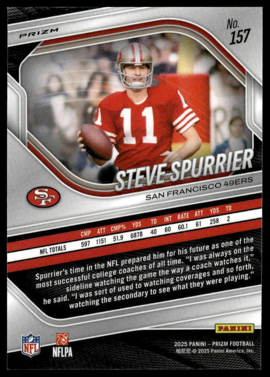 Steve Spurrier 2025 Panini Prizm #157 Silver