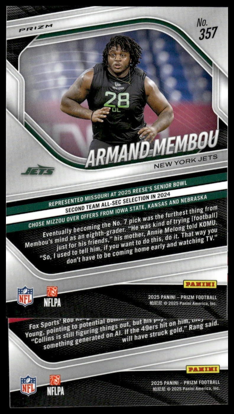 Alfred Collins 2025 Panini Prizm #388 Lazer