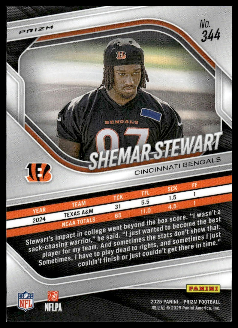 Shemar Stewart 2025 Panini Prizm #344 Silver