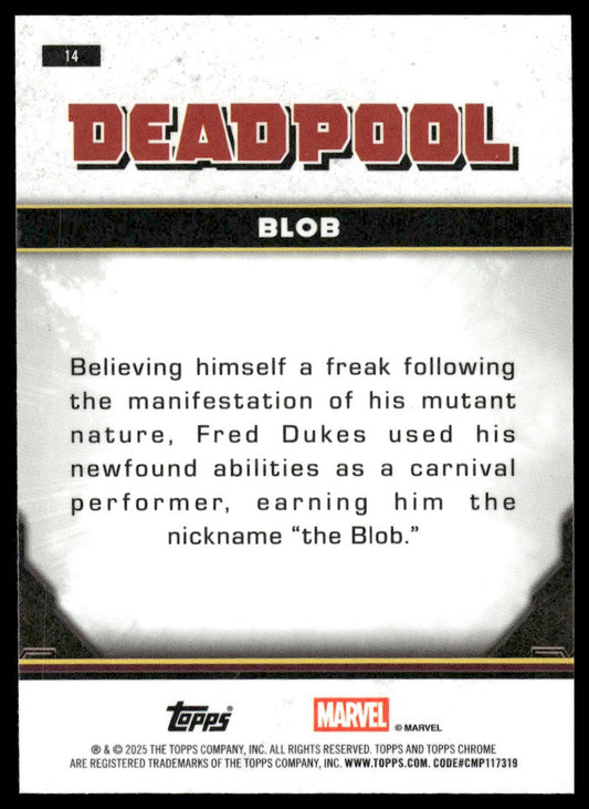 2025 Topps Chrome Deadpool #14 Blob
