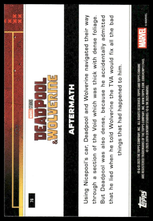 2025 Topps Chrome Deadpool #76 Aftermath