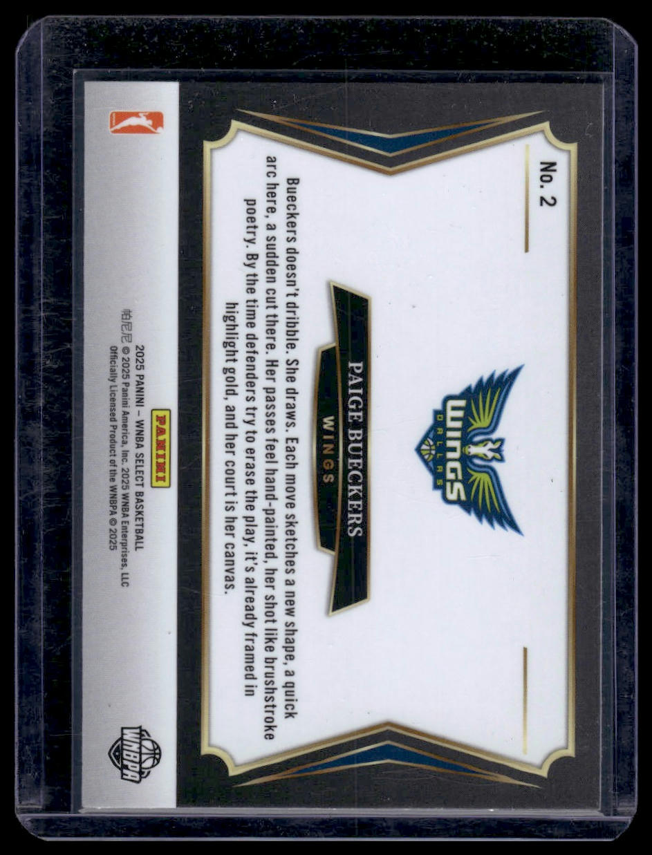 2025 Panini Select WNBA #2 Paige Bueckers All-Stars