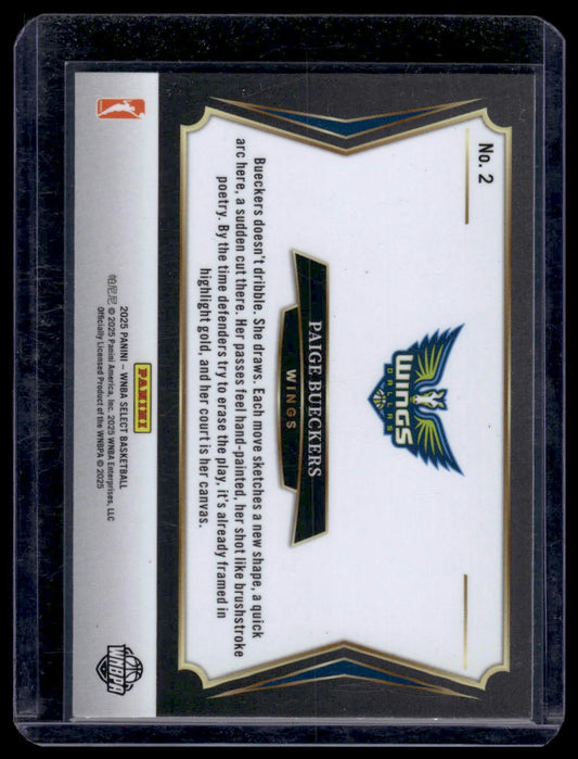 2025 Panini Select WNBA #2 Paige Bueckers All-Stars