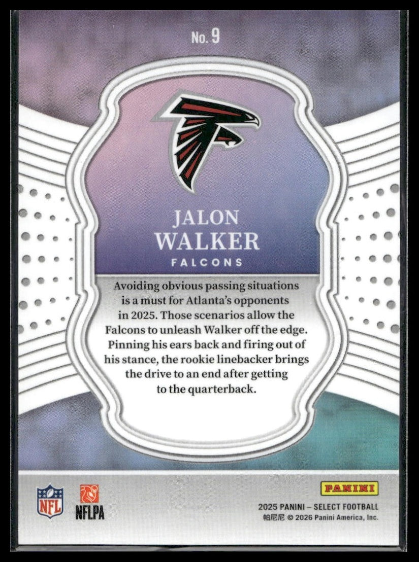 2025 Panini Select Football #9 Jalon Walker