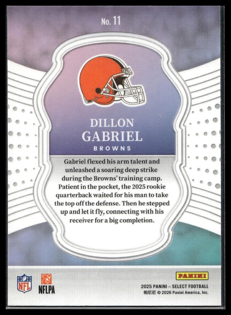 2025 Panini Select Football #11 Dillon Gabriel