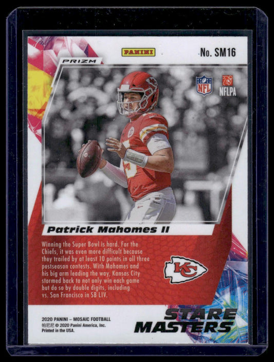 2020 Panini Mosaic Football #SM16 Patrick Mahomes II Stare Masters