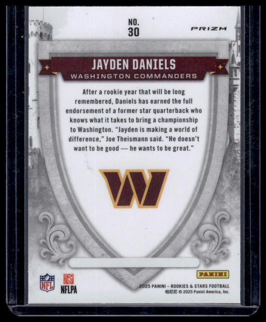 2025 Panini Rookies & Stars Football #30 Jayden Daniels Crusade