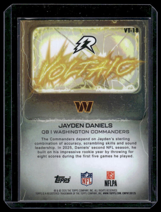 2024 Topps Resurgence Football #VT-18 Jayden Daniels Voltaic