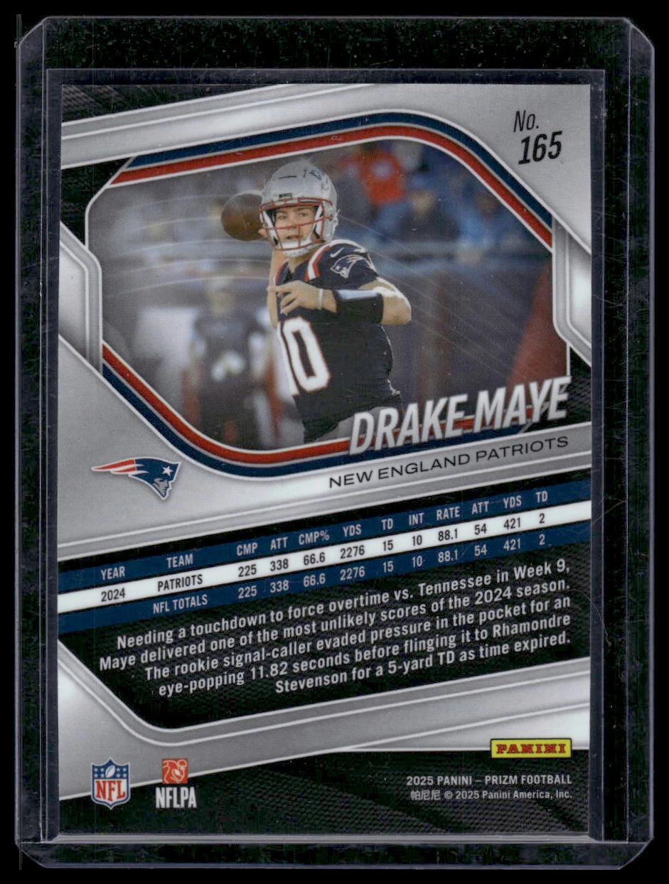 2025 Panini Prizm Football #165 Drake Maye
