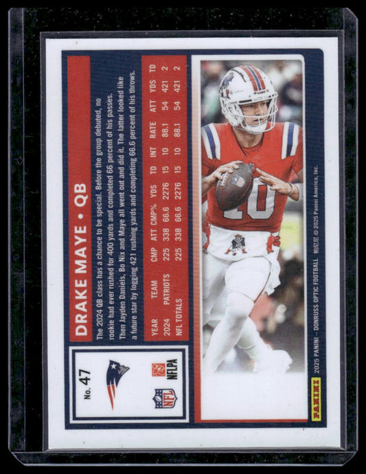 2025 Panini Donruss Optic Football #47 Drake Maye