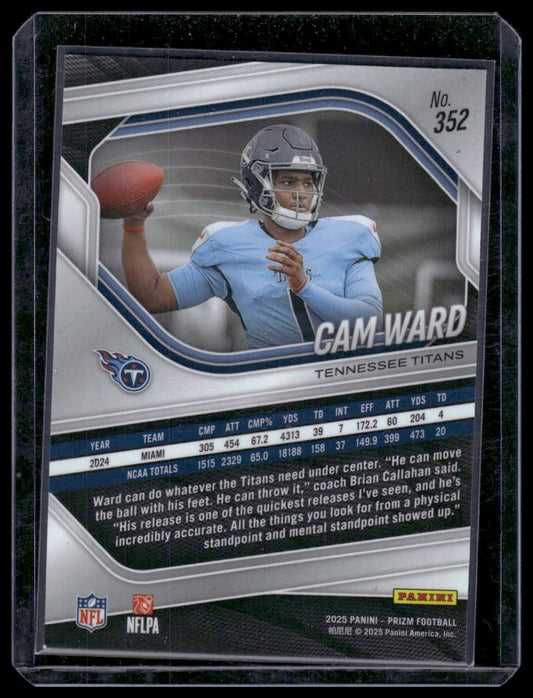 2025 Panini Prizm Football #352 Cam Ward