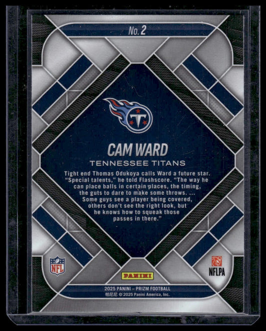 2025 Panini Prizm Football #2 Cam Ward Emergent