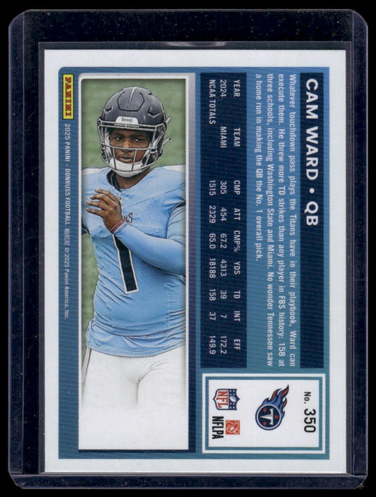 2025 Panini Donruss Football #350 Cam Ward