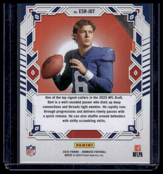 2025 Panini Donruss Football #ESR-JDT Jaxson Dart Elite Series Rookies