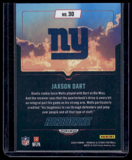 2025 Panini Rookies & Stars Football #30 Jaxson Dart Airborne
