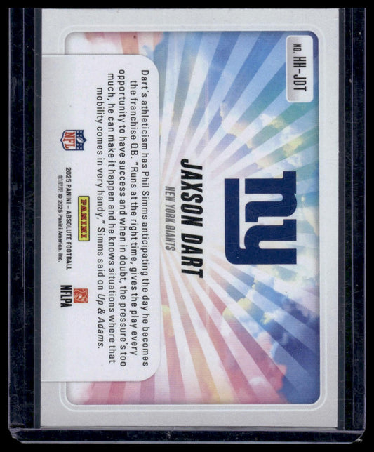 2025 Panini Absolute Football #HH-JDT Jaxson Dart Hog Heaven