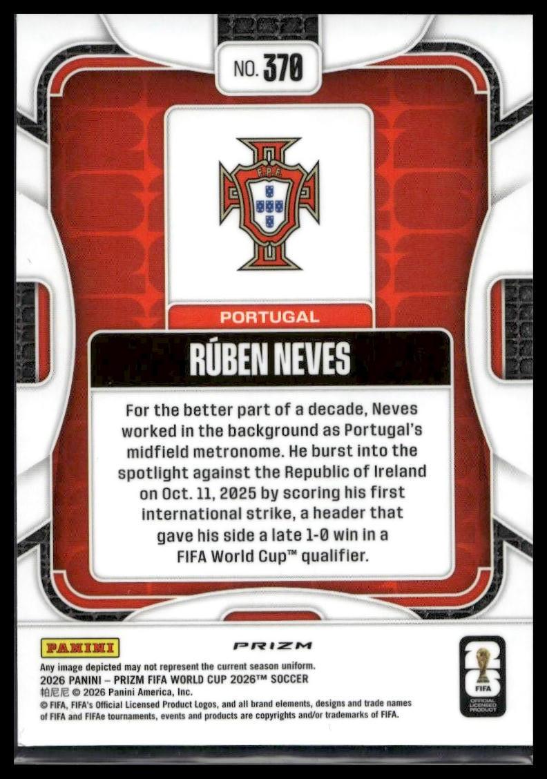 2026 Panini Prizm FIFA World Cup #370 Ruben Neves Silver Prizm