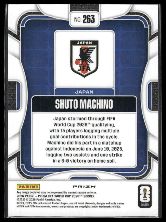 2026 Panini Prizm FIFA World Cup #263 Shuto Machino Disco Prizm