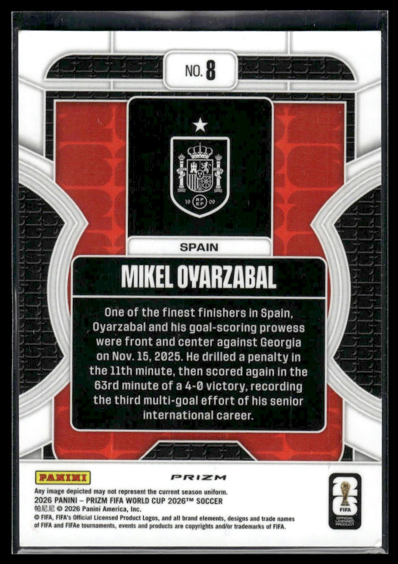 2026 Panini Prizm FIFA World Cup #8 Mikel Oyarzabal Phenomenon