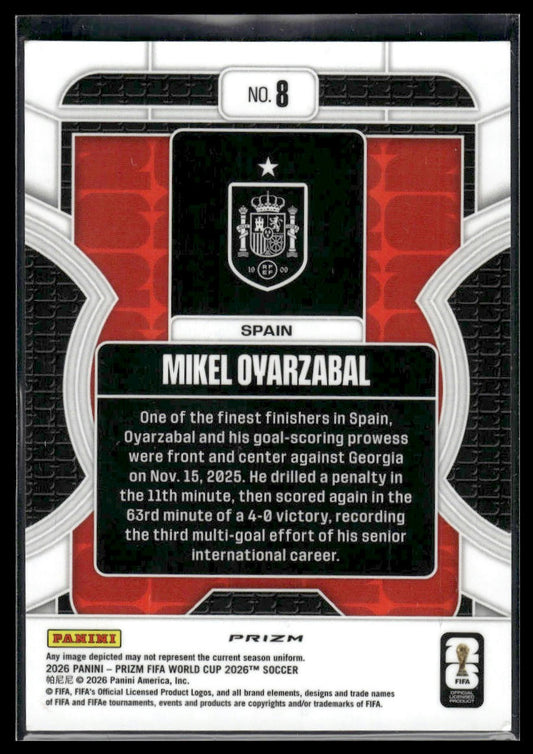 2026 Panini Prizm FIFA World Cup #8 Mikel Oyarzabal Phenomenon