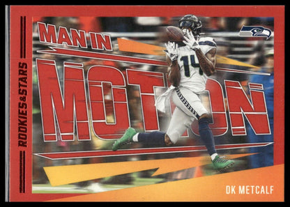 2023 Panini Rookies & Stars #MM-10 DK Metcalf Man In Motion Longevity