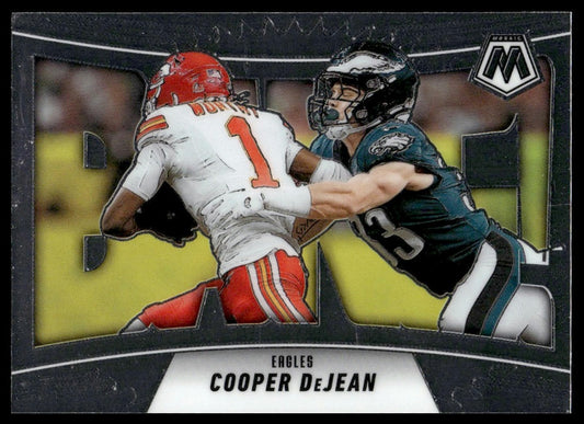2025 Panini Mosaic #9 Cooper DeJean Bang! Mosaic Green