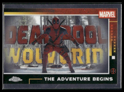 2025 Topps Chrome Marvel Deadpool #47 The Adventure Begins