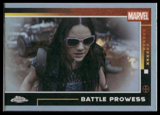 2025 Topps Chrome Marvel Deadpool #82 Battle Prowess Refractor