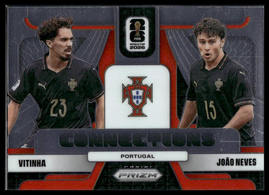 2026 Prizm FIFA World Cup #17 Joao Neves / Vitinha Connections Silver Prizm