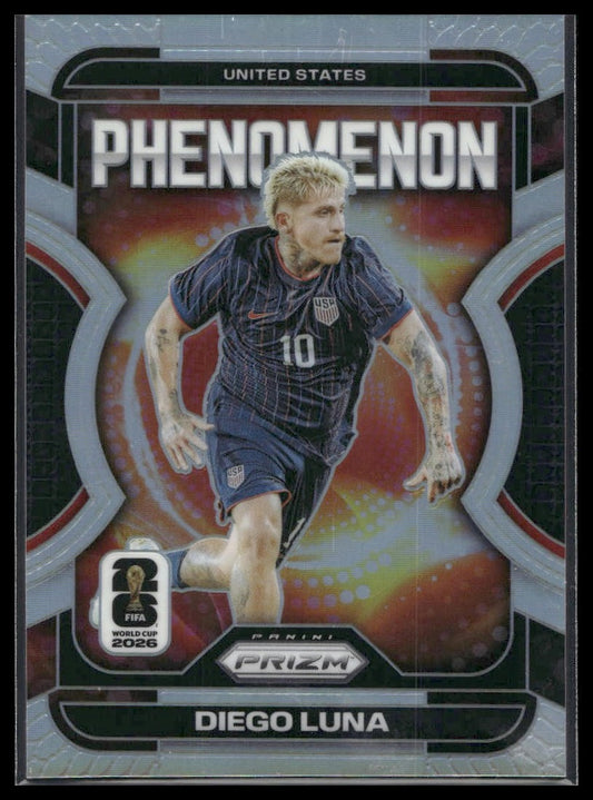 2026 Panini Prizm FIFA World Cup #18 Diego Luna Phenomenon Silver Prizm