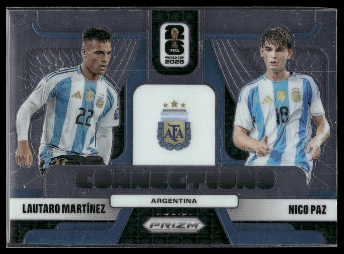 2026 Panini Prizm FIFA World Cup #23 Lautaro Martinez / Nico Paz Connections