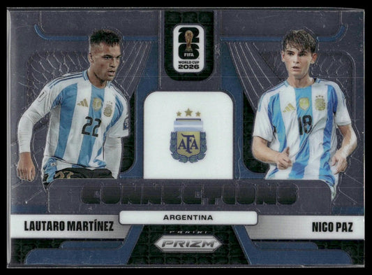 2026 Panini Prizm FIFA World Cup #23 Lautaro Martinez / Nico Paz Connections